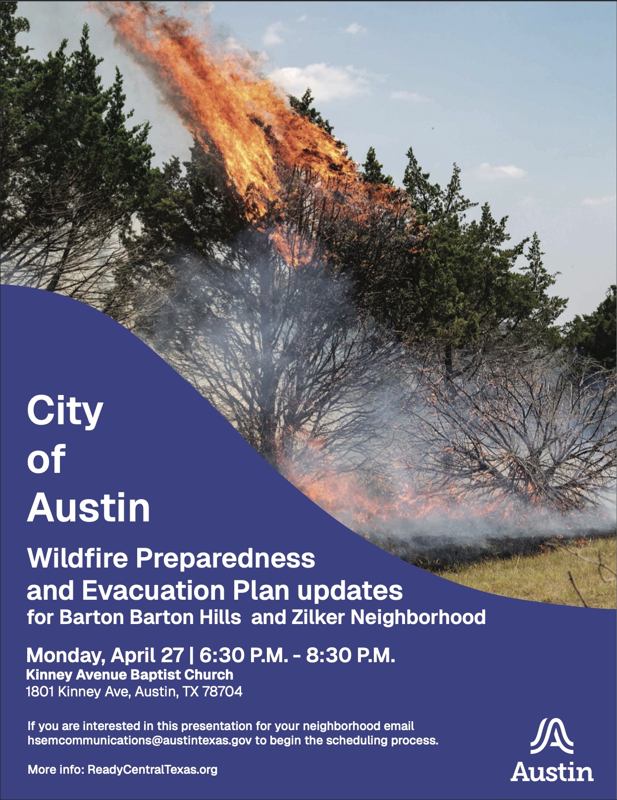 Wildfire Scenario Presentation flyer