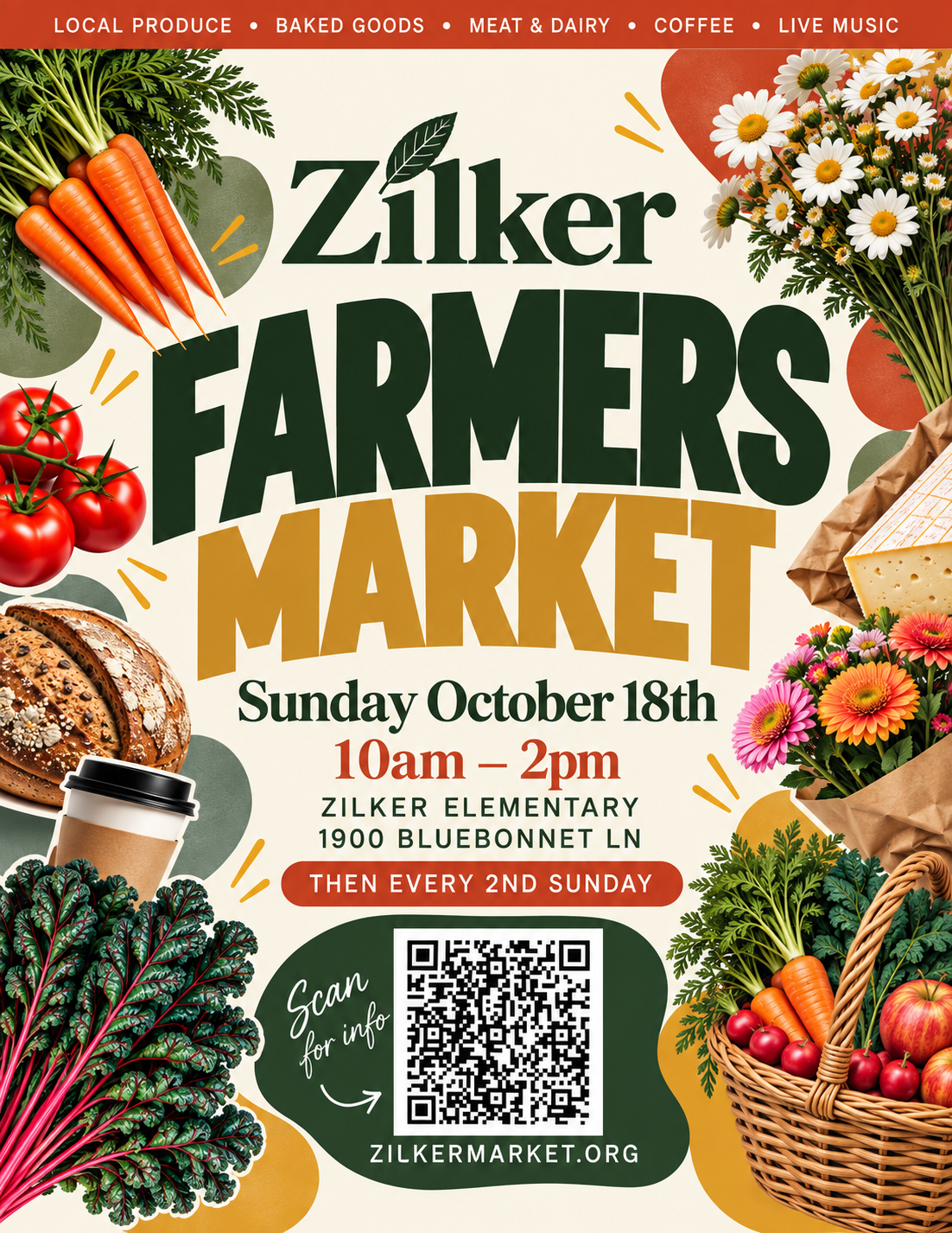 Zilker Farmers Market inaugural flyer